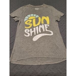 Modern Lux Sunshine Graphic Women's Short Sleeved Tee Shirt Size Small